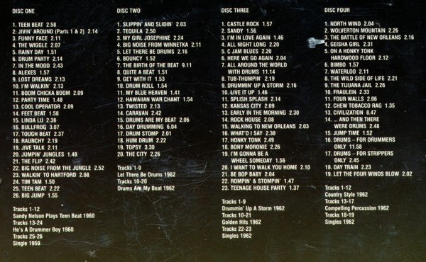 Sandy Nelson : Eight Classic Albums Plus Bonus Singles (4xCD, Comp, RM)