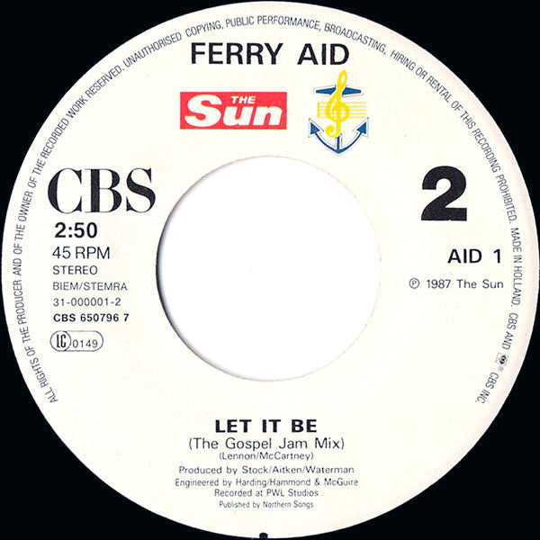 Ferry Aid : Let It Be (7", Single)