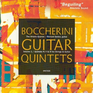 Luigi Boccherini, The Artaria Quartet / Richard Savino : Guitar Quintets (Volume 1 / Quintets IV, V & VI For Strings & Guitar) (CD, Album, RE)