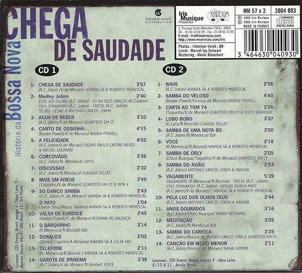 Various : Chega De Saudade (História Da Bossa Nova) (2xCD, Comp)
