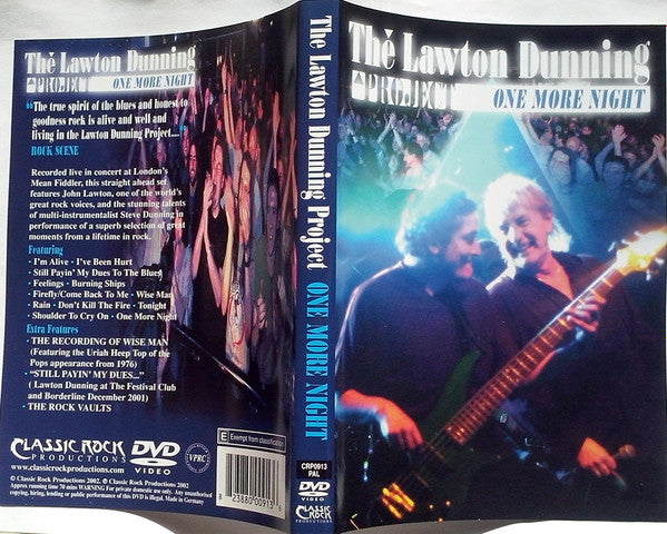The Lawton Dunning Project : One More Night (DVD, PAL, Liv)