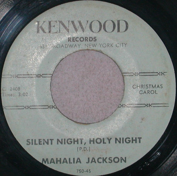 Mahalia Jackson : Silent Night, Holy Night (7")