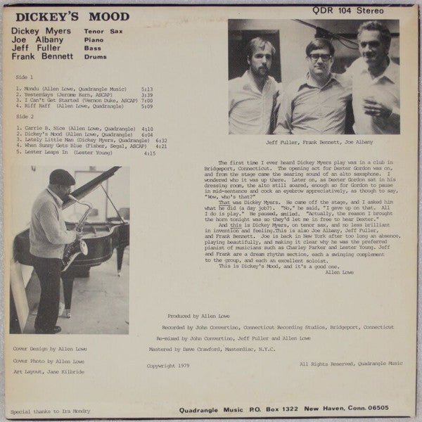 Dickey Myers : Dickey's Mood (LP, Album)