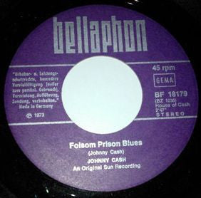 Johnny Cash : Get Rhythm / Folsom Prison Blues (7", Single)