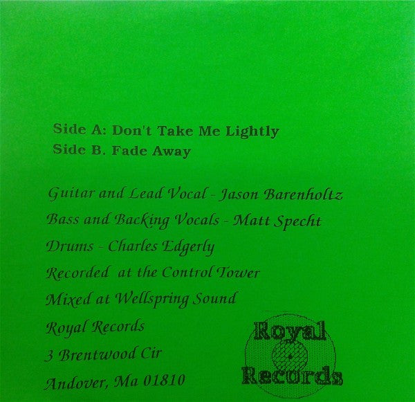 Captain Black (6) : Don't Take Me Lightly / Fade Away (7", Single)