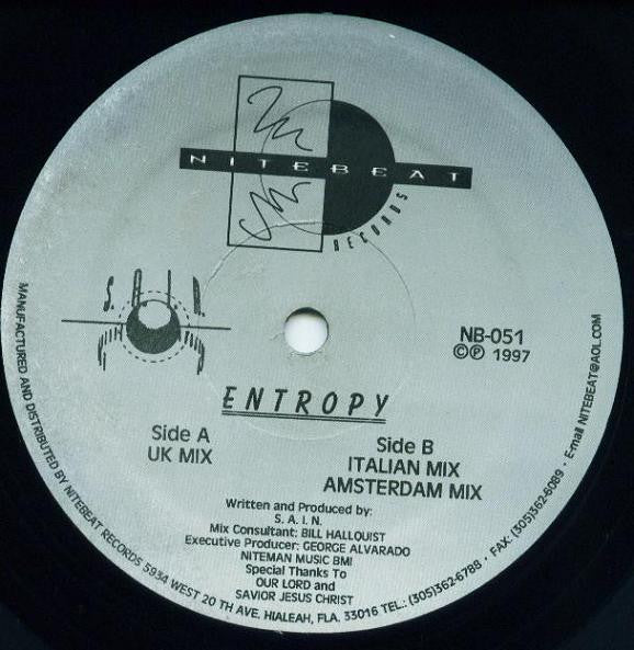 S.A.I.N. : Entropy (12")