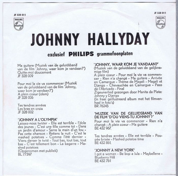 Johnny Hallyday : Excuse-Moi Partenaire / Quand Je L'ai Vue Devant Moi (7")