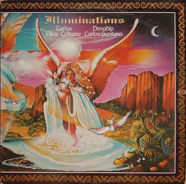 Carlos Santana & Alice Coltrane : Illuminations (LP, Album, Pit)