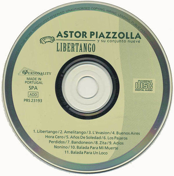 Astor Piazzolla : Libertango (CD, Album)