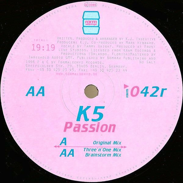 K5 : Passion (12")