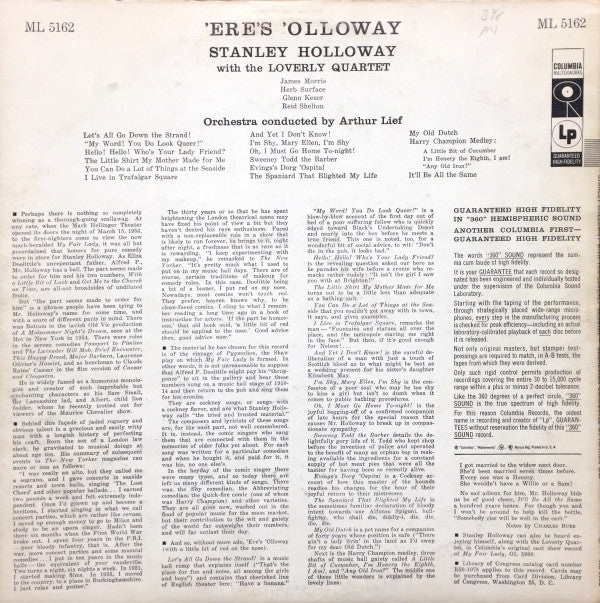 Stanley Holloway With The Loverly Quartet : 'Ere's 'Olloway' (LP, Album)