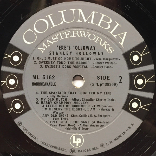 Stanley Holloway With The Loverly Quartet : 'Ere's 'Olloway' (LP, Album)