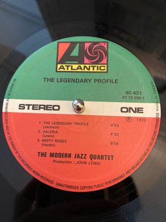 The Modern Jazz Quartet : The Legendary Profile (LP, Album)