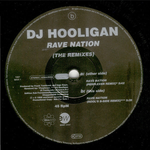 DJ Hooligan : Rave Nation (The Remixes) (2x12", Maxi, Promo)