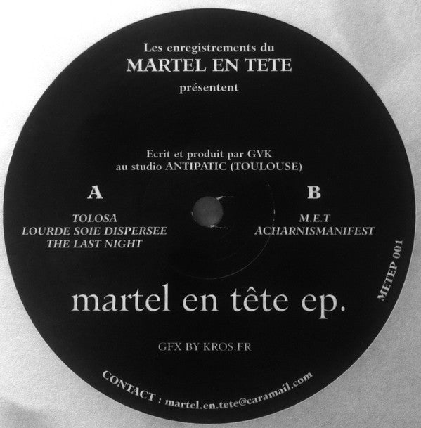 GVK : Martel En Tête EP. (12", EP)