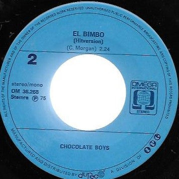 Chocolate Boys : Brasilia Carnaval / El Bimbo (7", Single)