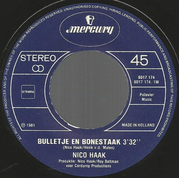 Nico Haak : Bulletje En Bonestaak (7", Single)