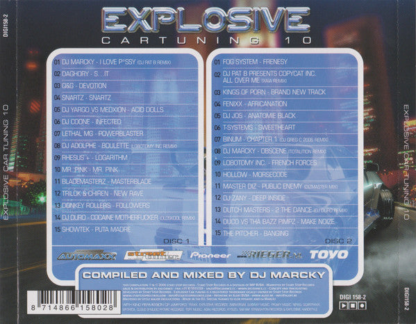 Various : Explosive Car Tuning 10 (2xCD, Mixed)