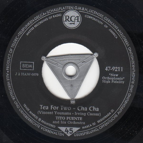 Tito Puente And His Orchestra : Noche De Ronda (Be Mine Tonight) / Tea For Two - Cha Cha (7", Single)