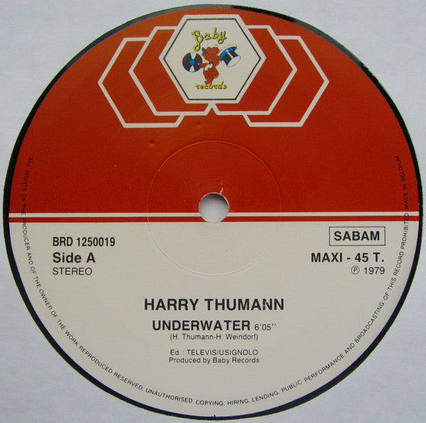 Harry Thumann : Underwater / American Express (12", Maxi, RE)