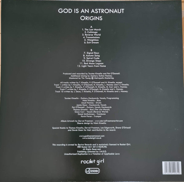 God Is An Astronaut : Origins (LP, Album, Ltd, RP, Blu)