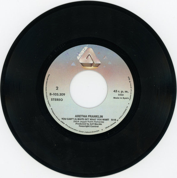Aretha Franklin Cantando A Dúo con George Benson : Love All The Hurt Away (Amor A Pesar De Todo)  (7", Single)