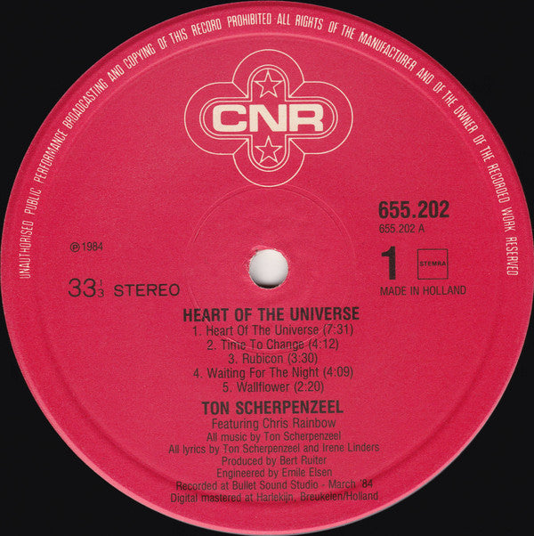 Ton Scherpenzeel : Heart Of The Universe (LP, Album)