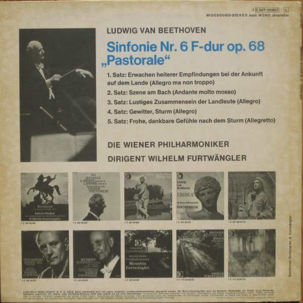 Ludwig van Beethoven / Wiener Philharmoniker, Wilhelm Furtwängler : Pastorale (LP)