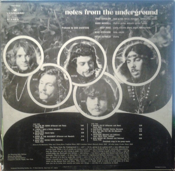 Notes From The Underground : Notes From The Underground (LP, Album)