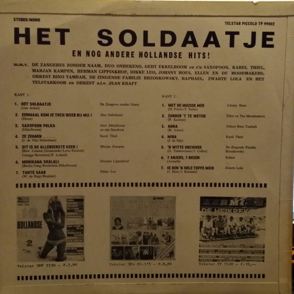 Various : Het Soldaatje En Nog Meer Hollandse Hits (LP, Album)