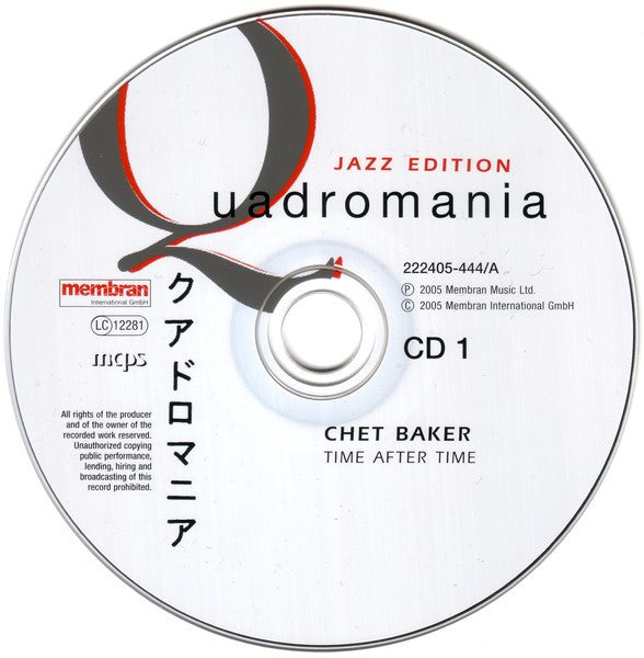 Chet Baker : Time After Time (4xCD, Comp, RM)