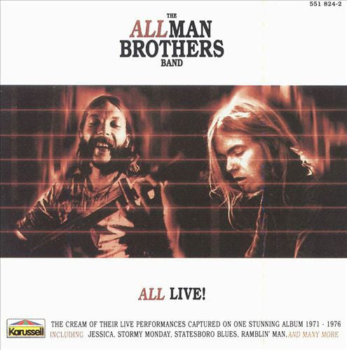 The Allman Brothers Band : All Live! (CD, Comp)