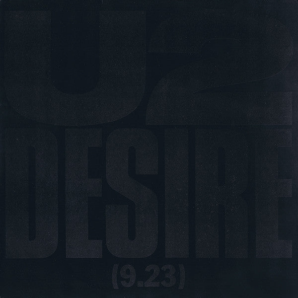 U2 : Desire (9.23) (12", Promo, W/Lbl)