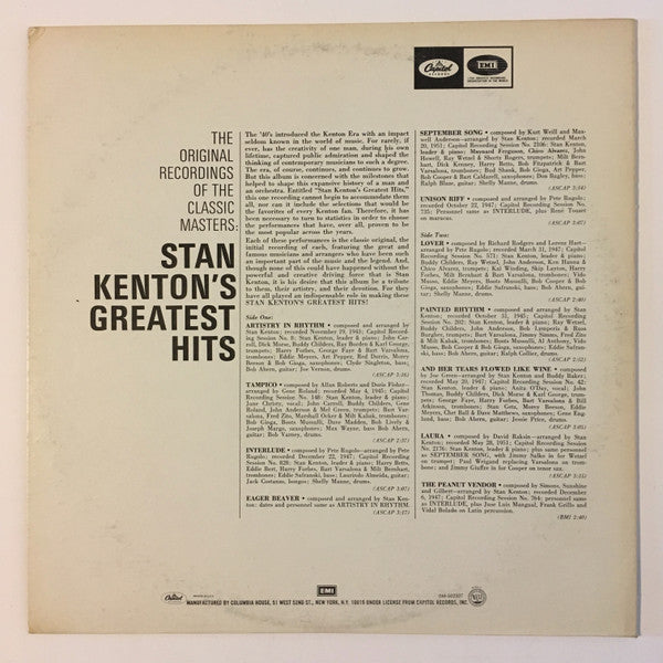 Stan Kenton : Stan Kenton's Greatest Hits (LP, Comp, RE)