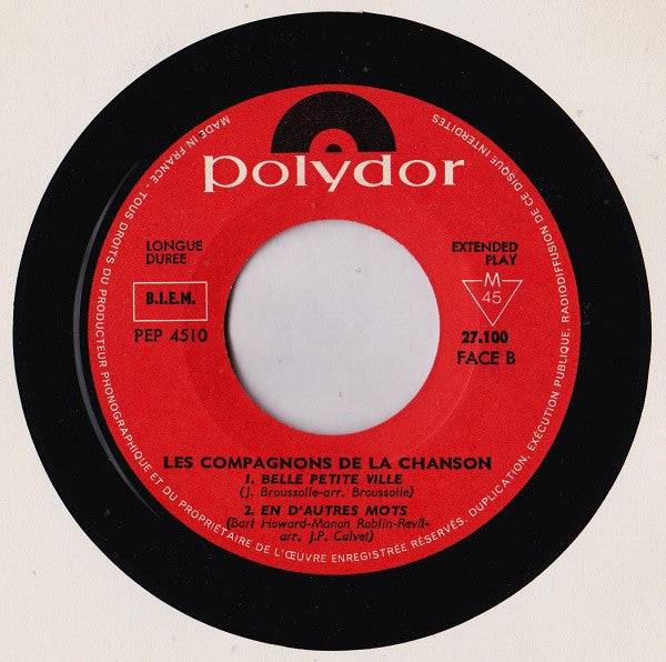 Les Compagnons De La Chanson : Le Chant De Mallory (7", EP, Mono)