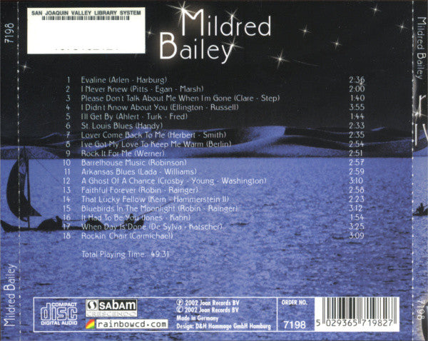 Mildred Bailey : Mildred Bailey (CD, Comp)