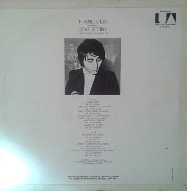 Francis Lai : Francis Lai Interpreta Love Story Ed Altri Suoi Grandi Temi Da Film (LP, Comp)