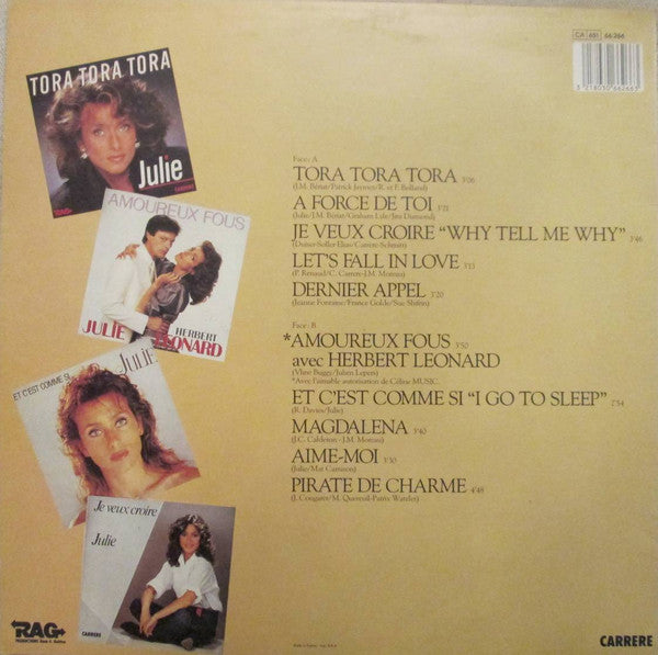 Julie : Disque D'Or "A Force De Toi" (LP, Comp)