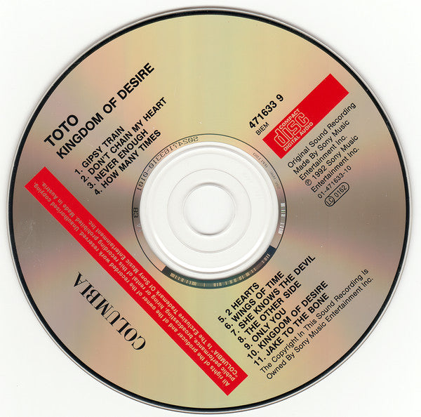 Toto : Kingdom Of Desire (CD, Album, RE, RP)