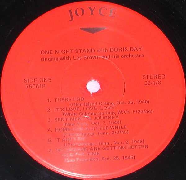 Doris Day : One Night Stand With Doris Day (LP)