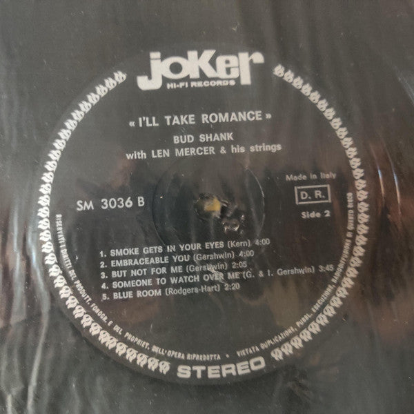 Bud Shank With Len Mercer And His Orchestra : I'll Take Romance (LP, Mono)