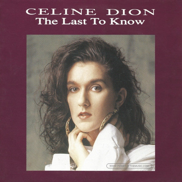 Céline Dion : The Last To Know (7", Single)