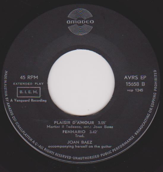 Joan Baez : With God On Our Side (7", EP, Single)