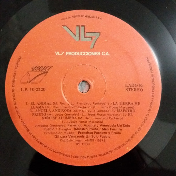 Un Solo Pueblo : Venezuela (LP, Album)