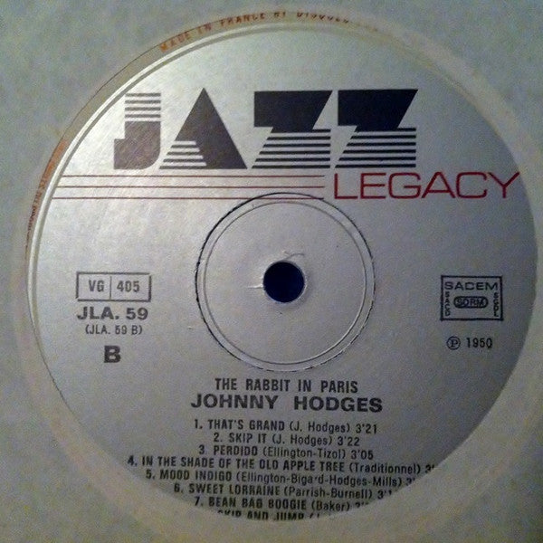 Johnny Hodges : The Rabbit In Paris (LP, RE)
