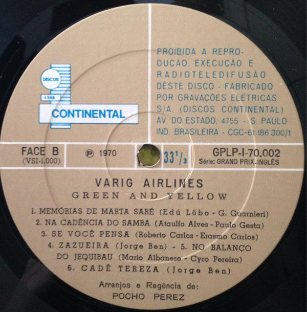 Ruben Perez Pocho : Green & Yellow (LP)