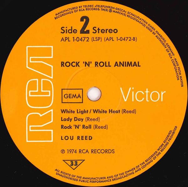Lou Reed : Rock N Roll Animal (LP, Album, Gat)