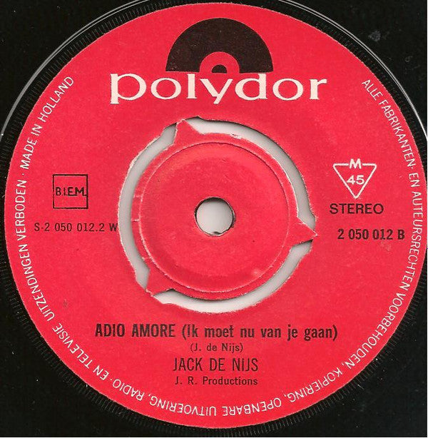 Jack de Nijs : Sofia Loren (7", Single)