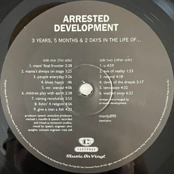 Arrested Development : 3 Years, 5 Months And 2 Days In The Life Of... (LP, Album, RE, 180)