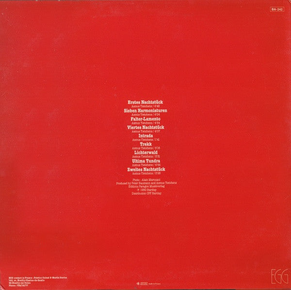 Asmus Tietchens : Nachtstücke (Expressions Et Perspectives Sonores Intemporelles) (LP, Album)